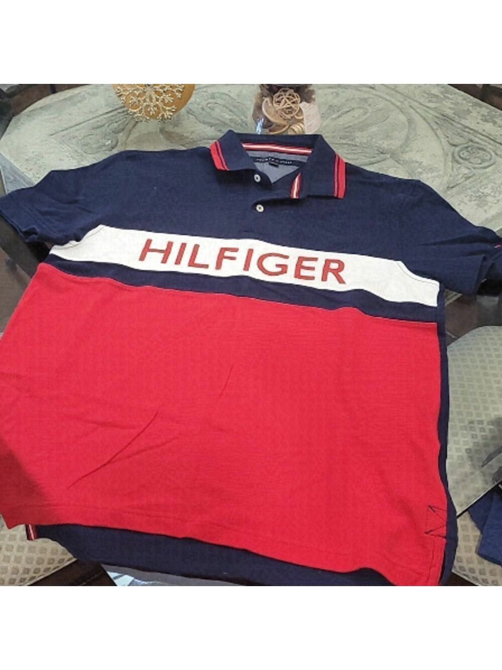 TOMMY HILFIGER LOGO GOLF SHIRT NEW